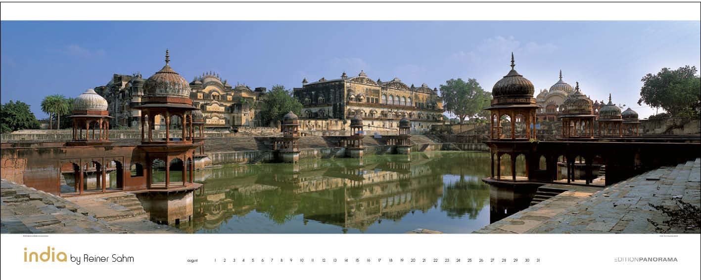 Indien Panorama: Immerwährender Panorama-Kalender in 1,20 Meter Breite