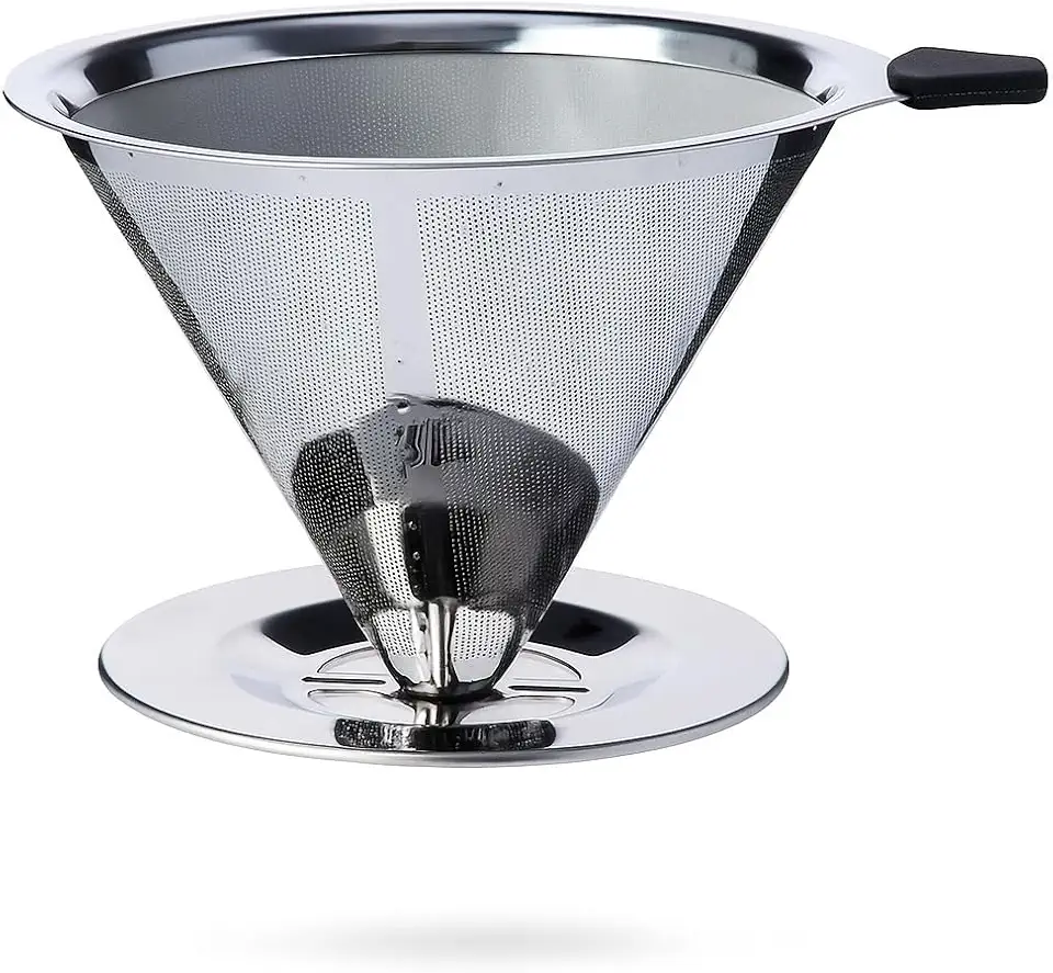 Coador de Café Reutilizável em Aço Inox 102 - Sem Papel Peneira Prática e Durável - Produto Premium