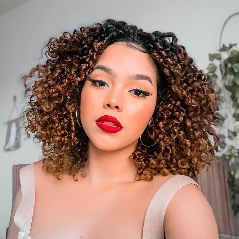 Colorful Queen Curly Crochet Hair for Women 10 Inch Gogo Curl Crochet Hair 7 Packs Beach Curl Water Wave Curly Crochet Braids for Women Deep Ocean