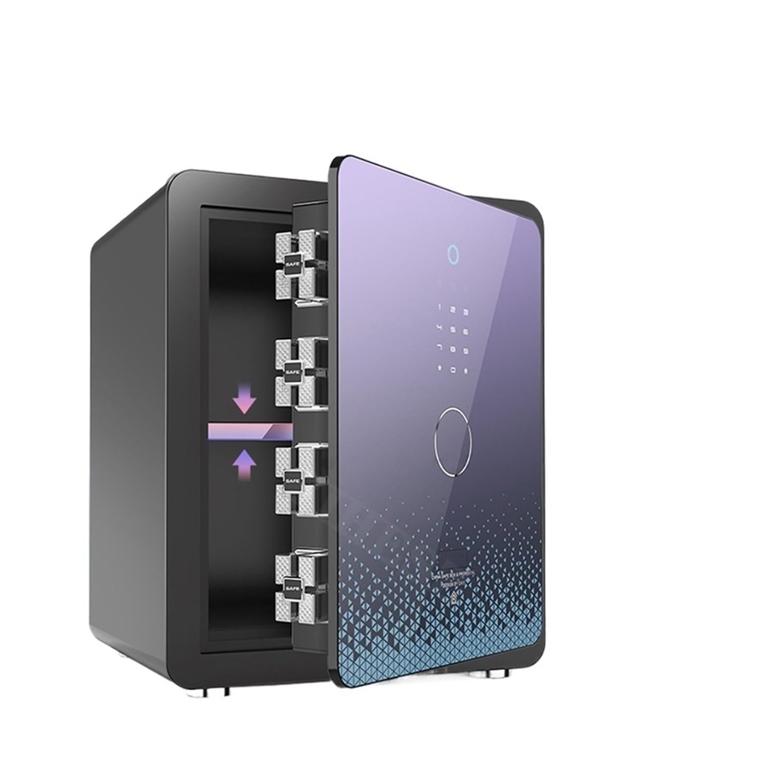 CVFRDD Security Safe Box Safes Box,Smart Office Password Finrprint,All-Steel High Security Concealed Handle Safety Deposit(Extremely glorious)