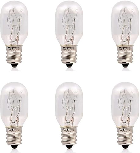 YI Lighting - Bombillas incandescentes de repuesto para lámpara de sal del Himalaya (15 W, E12, 6)