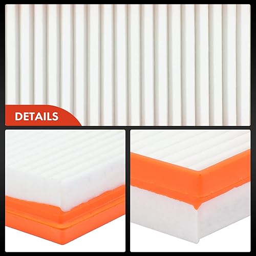 Miniatura 7 de A-Premium Filtro de aire de motor compatible con Smart Fortwo 2008-2015, L3 1.3L, panel flexible, repuesto # A0010940301