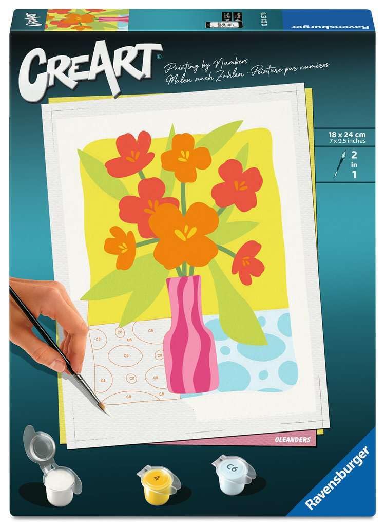 CreArt, Paint by Numbers Adults Trend - Oleander