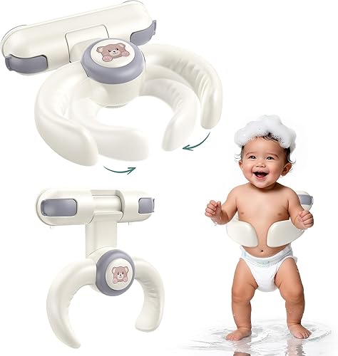 Vista 9 de Soporte de Baño para Bebé con Soporte de Ducha - Soporte de Ducha para Bebé Montado en la Pared con Ventosas Fuertes. Soporte Plegable Ajustable