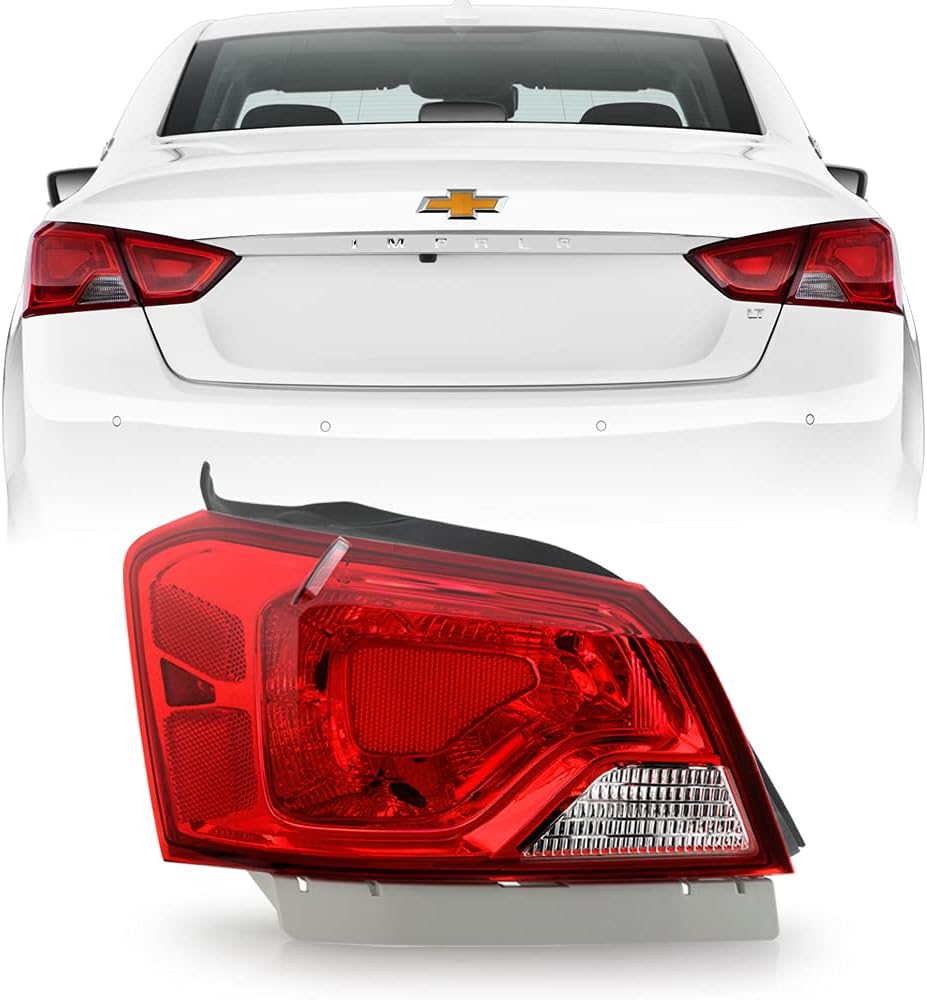 ACANII - For 2014-2020 Chevy Impala [Factory OE Style] Outer Tail Light Lamp Assembly Replacement Left Driver Side
