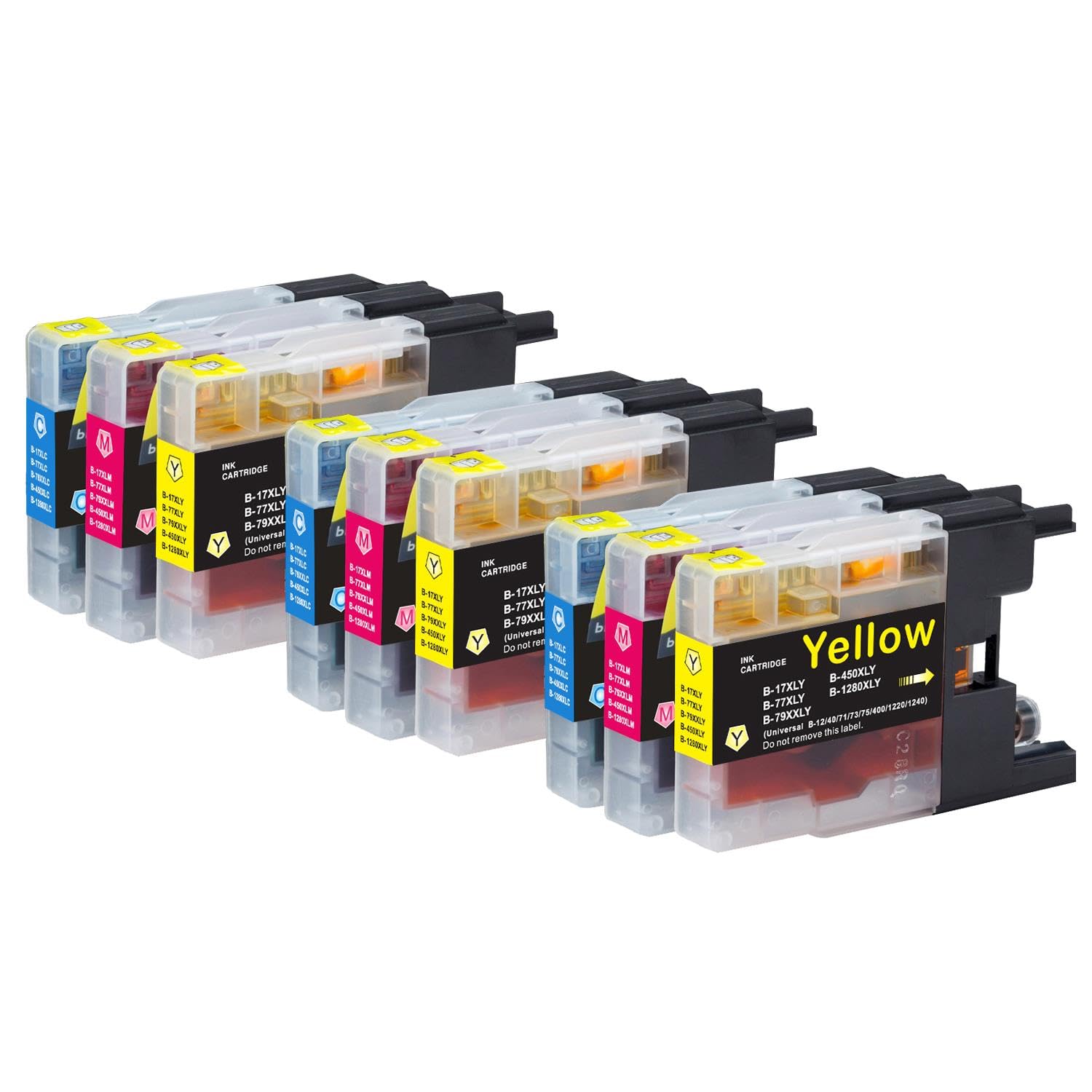 2 Go Inks Set Of 4 Cartridges To Replace Brother LC223 Compatible/non-OEM For Brother DCP And MFC Printers (8 Inks),Black, Cyan, Magenta,Yellow - View #7
