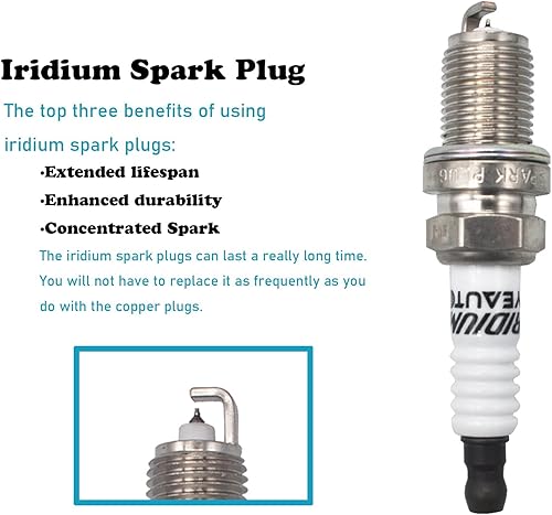 Miniatura 8 de Paquete de 8 bobinas de encendido UF413 8125706160 y bujías de iridio para Chevrolet 2005-2019 y GMC 2005-2018 y Cadillac 2007-2016 y Pontiac Saab