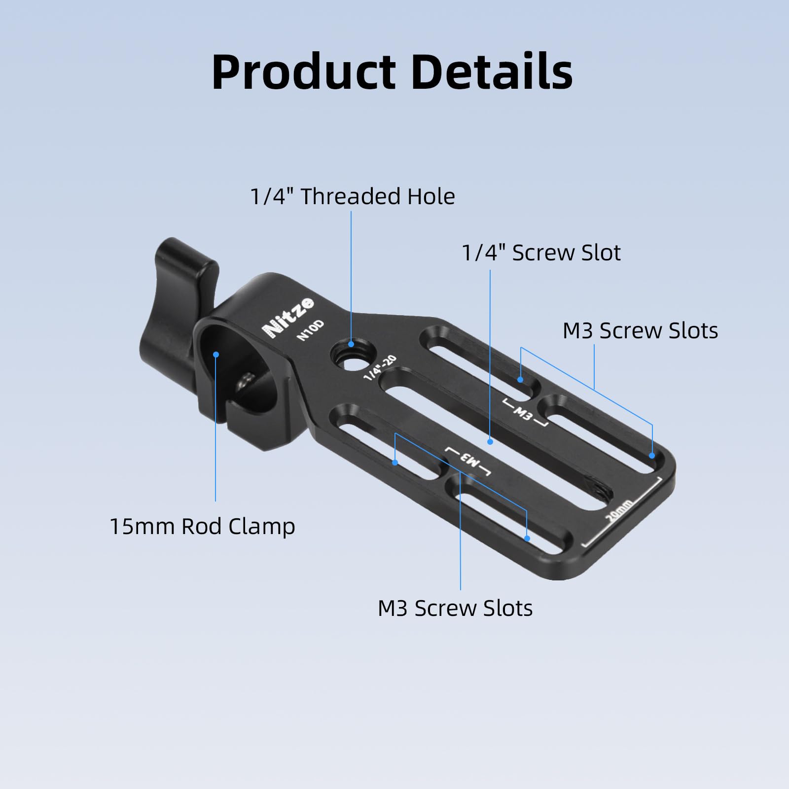 Nitze 15mm ユニバーサルレンズサポート Amazon.com : Nitze 15mm Universal Lens Support with Rolling