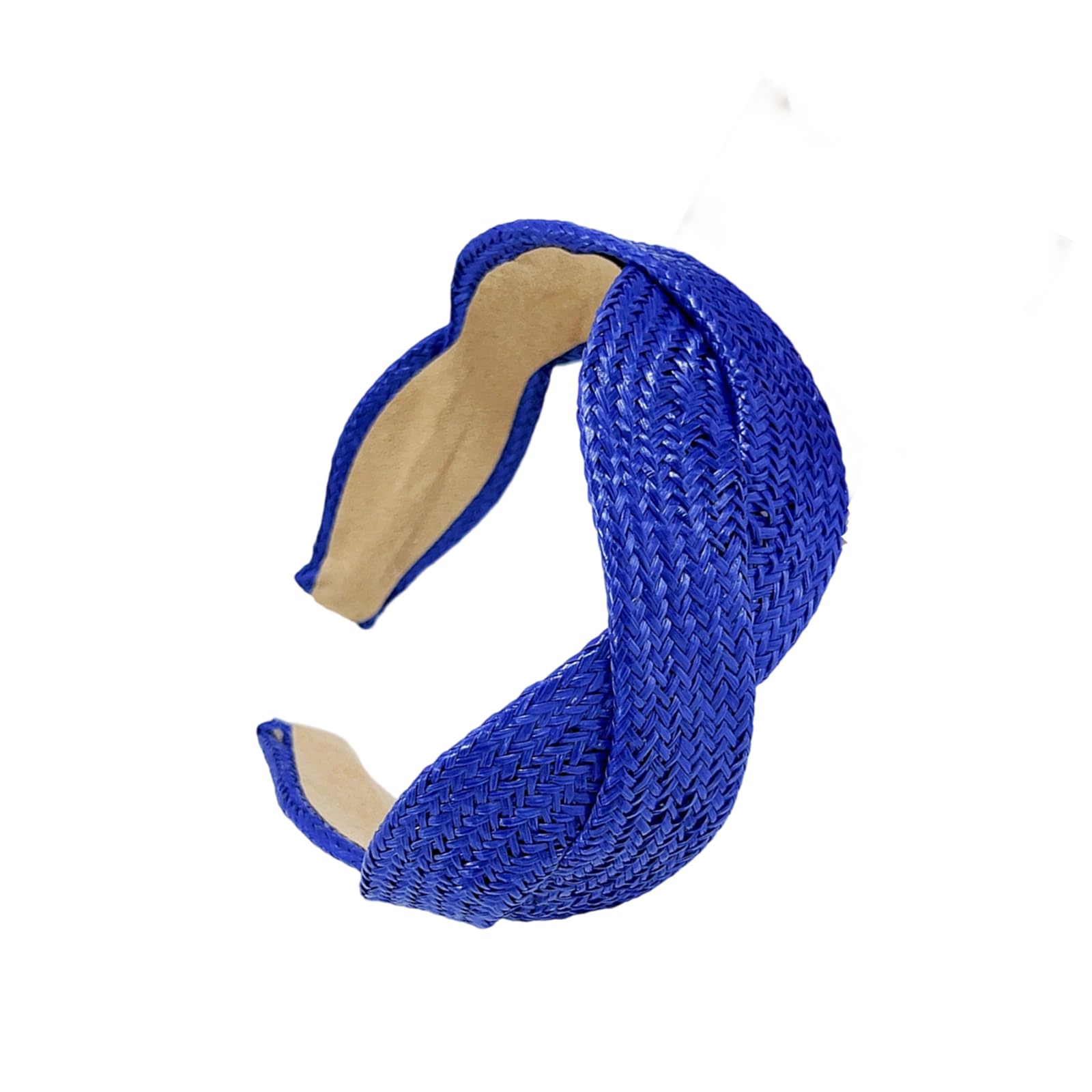 Maxtonser Braided Wide Brimmed Straw Hairband Soft Comfortable Headband Stylish Tone Perfect For Everyday Wear Parties Vacations