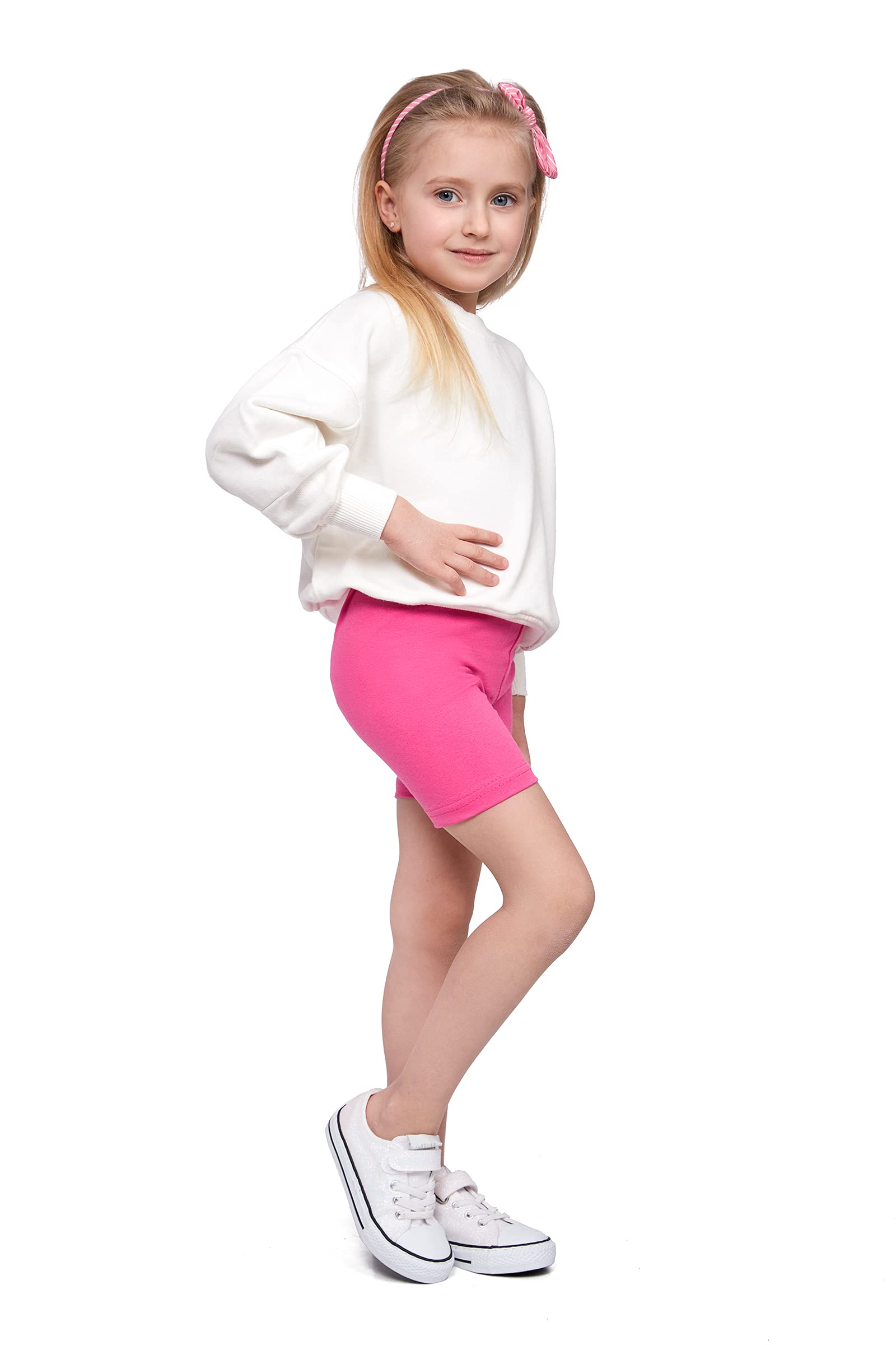 SOFTSAIL Leggings Niña Mallas De Ciclismo Algodón Corto Deportivo Danza Gimnástica Transpirable Y Cómodo Elástico — view 9