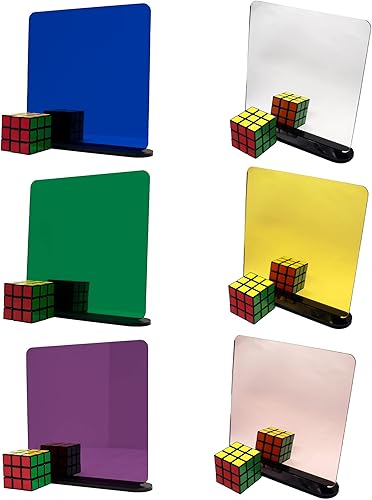 Miniatura 2 de 0.059 in (116 pulgadas), 12 x 19 pulgadas, Glowforge Ready, acrílico espejo, marca Craft Closet  Paquete variado de espejos de 116 pulgadas