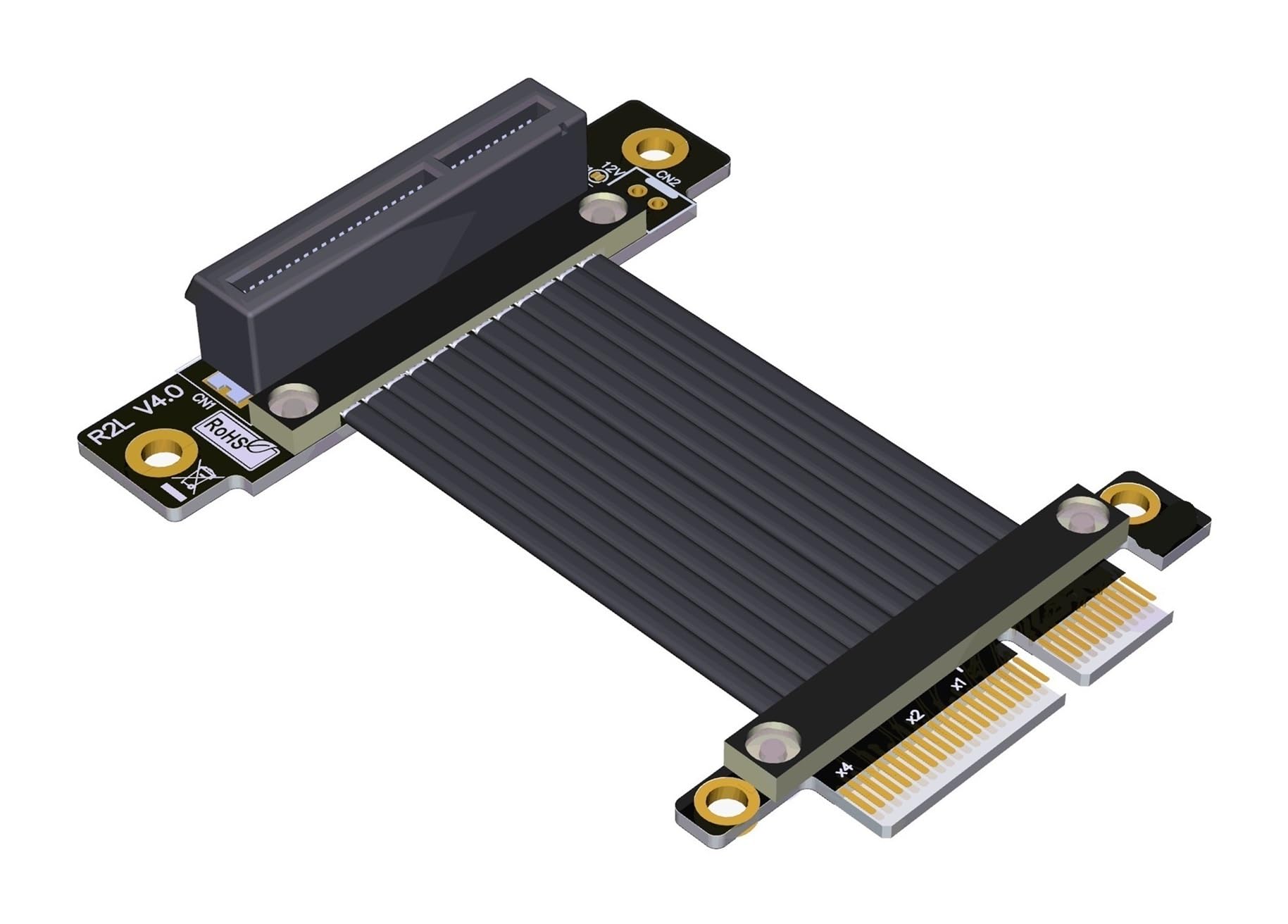 PCI-E 4X PCI Express 4.0 X4 PCIE Riser Card Converter Extender do karty graficznej GPU Miner 1 szt. (3 cm, R22SF 4.0)