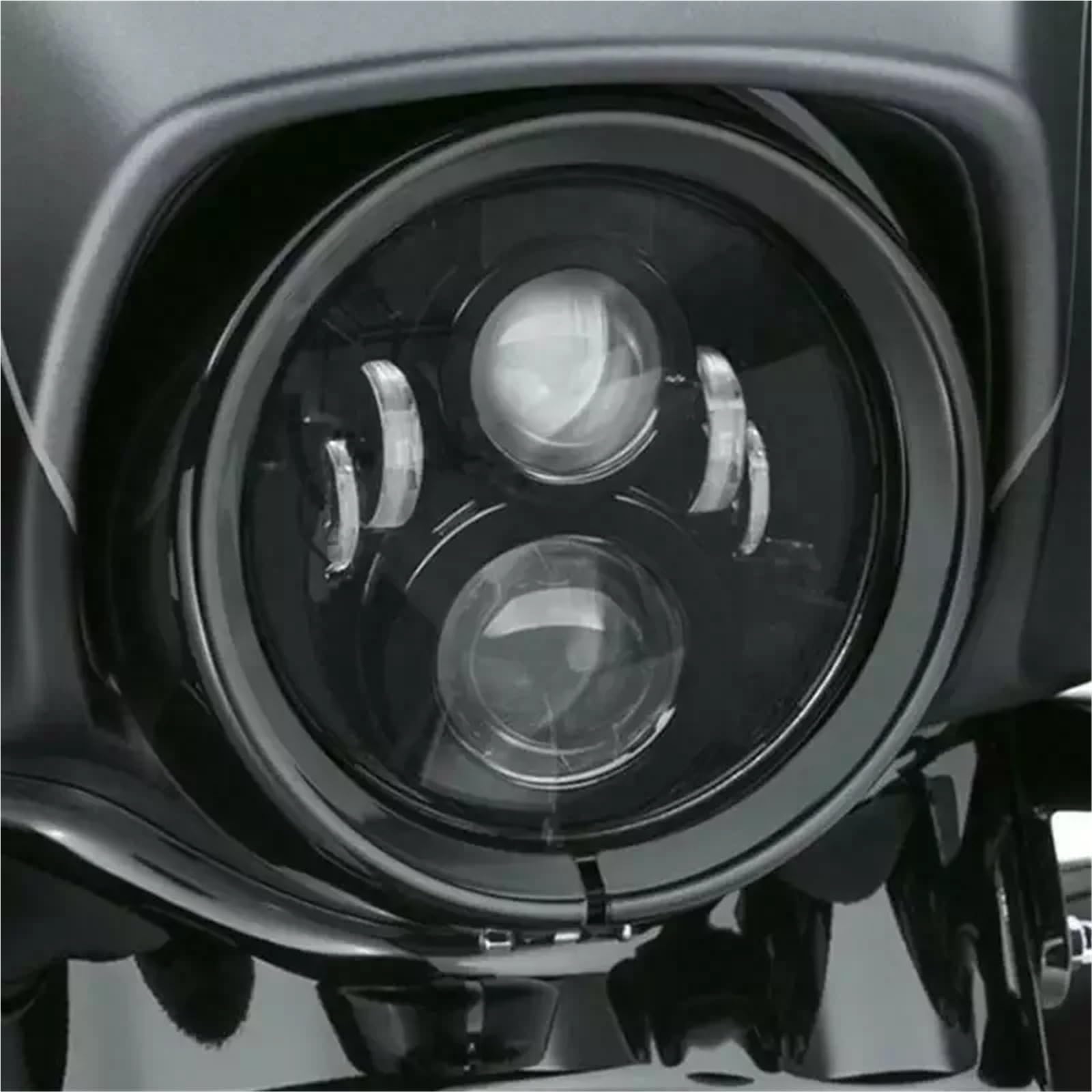Luci Anteriori per Moto per Triumph per Scrambler 1200 per Speed ​​per Bonneville per Rocket III 7 Pollici Moto HA Condotto Il Faro del | Silve NO halo