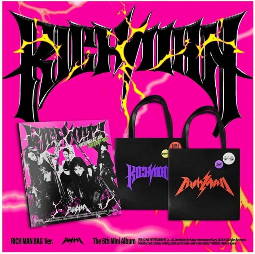 Amazon.com: aespa Rich Man [RICH MAN BAG ver.] 6th Mini Album (2