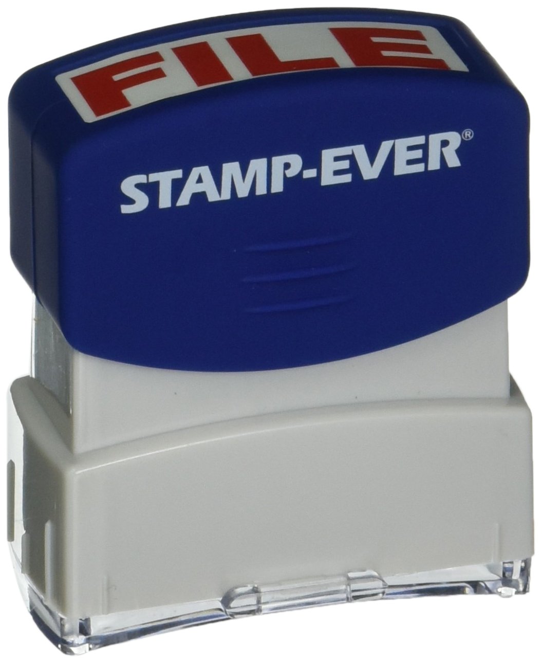 Stamp-Ever Pre-Inked Message Stamp, File, Stamp Impression Size: 9/16 x 1-11/16 Inches, Red (5953)