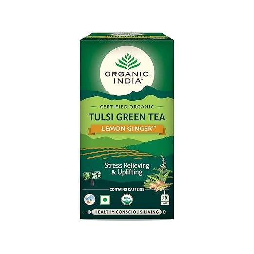 Tulsi Green Tea Lemon Ginger 25 Tea Bags