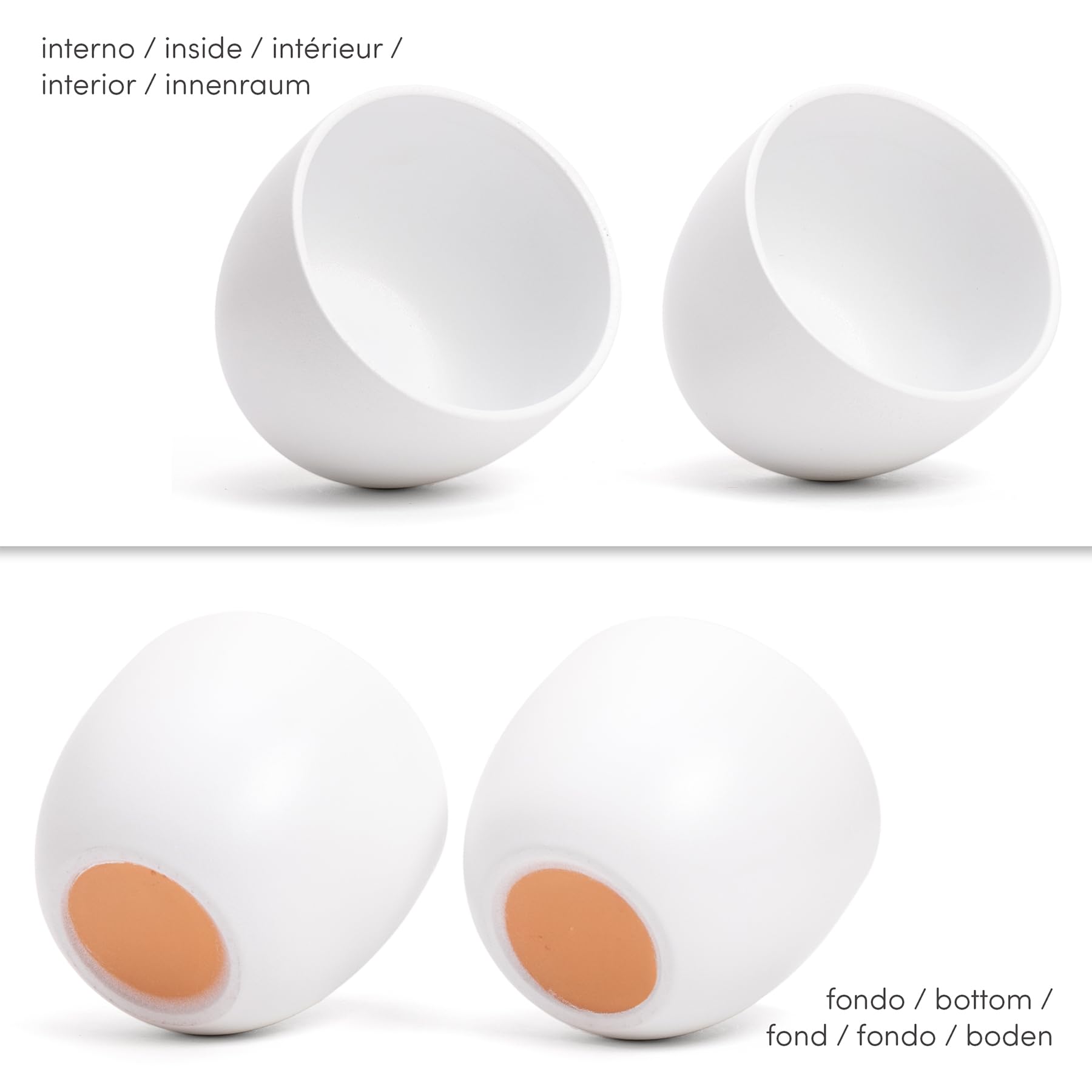 Elegante jarrón de Terracota | Blanco Mate | para Interior o Exterior | D.12,5 cm - H.13 cm | Maceta Decorativa Moderna para Plantas, Flores, Plantas suculentas, orquídeas, Sansevieria (2 x – Ø 12,5
