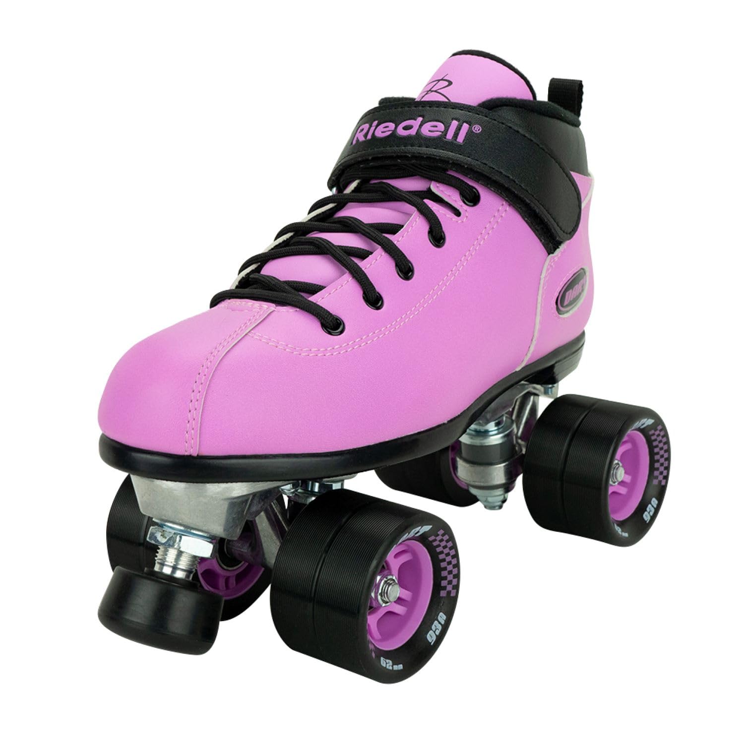 Riedell Dart Roller Skates for Men and Women - Colorful, Ultra-Durable Speed Skate with Precision Fit and Matching Color Wheels, Roller Skates