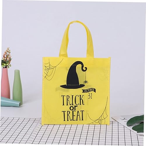 Miniatura 8 de Abaodam 16 bolsas de tela para regalo de Halloween, bolsas de regalo para compras de comestibles, bolsas de regalo de fiesta de Halloween, bolsas de
