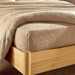 Teddy Fleece Fitted Sheet Sherpa Fleece Smooth and Fluffy Plain Bedding Sets Deep Thermal Warm Cosy Super Soft Bedsheet Single Double King Bed (Black, Double)