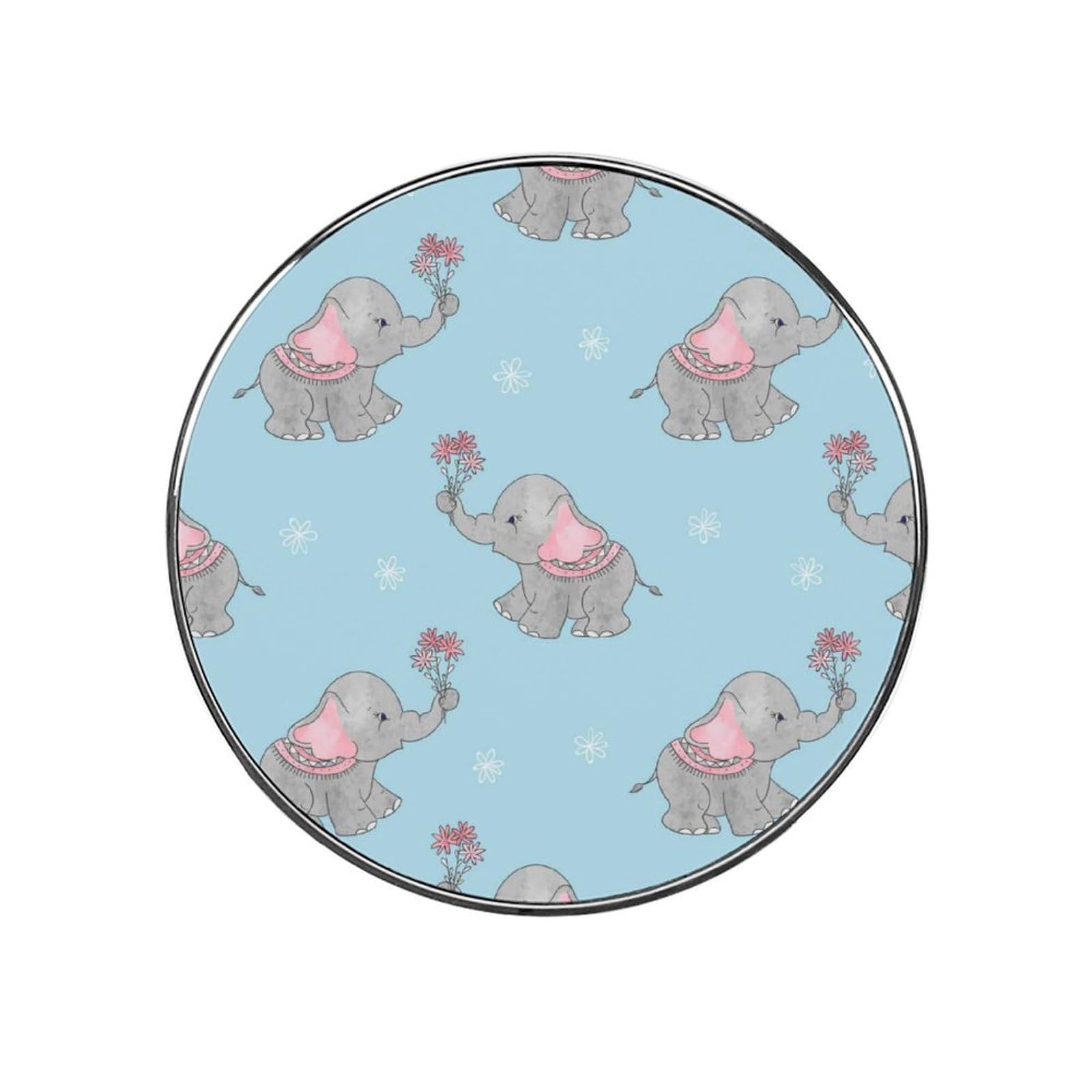 Cartoon Elephant Alloy Fridge Magnet For Office Cabinet Refrigerator Whiteboard Photo