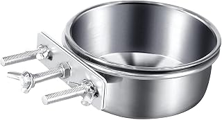 gazechimp Prato de alimentação de pássaros, prato de comida de papagaio, tigela de comida de papagaio, gaiola alimentadora de pássaros, acessórios para gaiola, 12cmx5cm