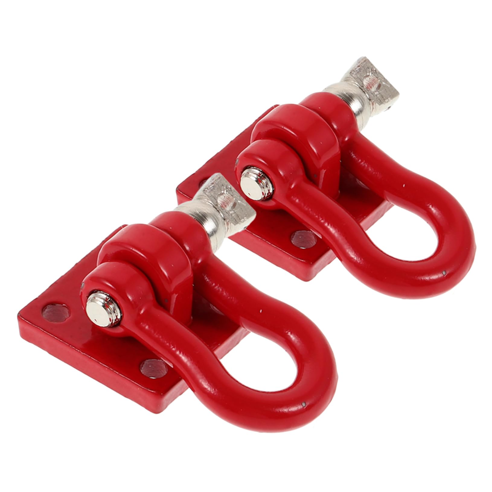 ibasenice 2pcs Metal Tow Hook Toy for Rc Cars Rescue Buckles Sturdy Construction Easy Installation Toy Rescue Accessories