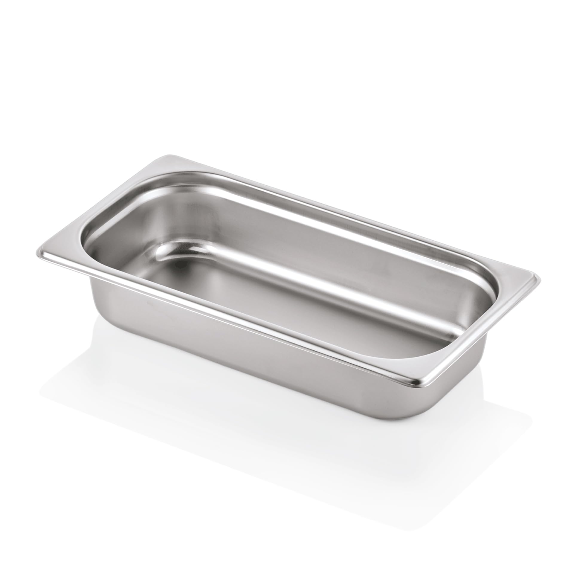 Morleos GN 1/3 Gastronormbehälter aus rostfreiem Edelstahl 325 x 176 mm | stapelbar & rostfreier GN Behälter | Gastronomie-, Event- & Catering Zubehör aus robusten 0,7 mm Stahl | (65 mm - 2,5 L)