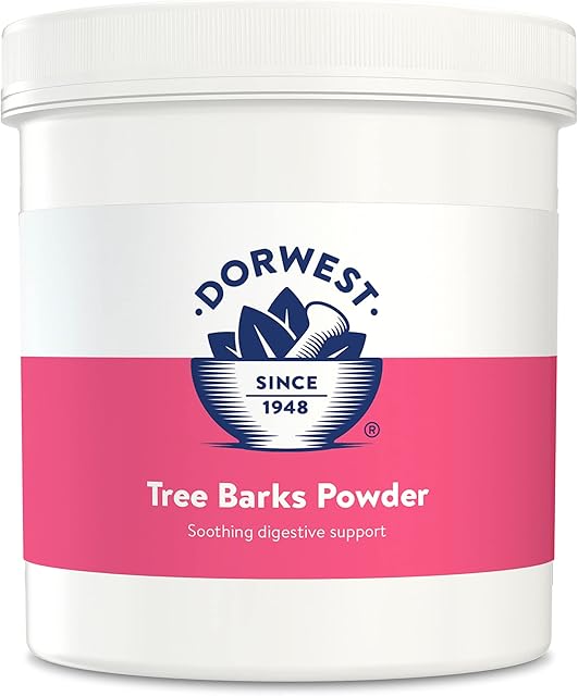 Dorwest Tree Barks Powder for Dogs and Cats, 200g, Slippery Elm Powder  Soothes Digestion & Upset Tummies, Eases Discomfort, Natural Formula