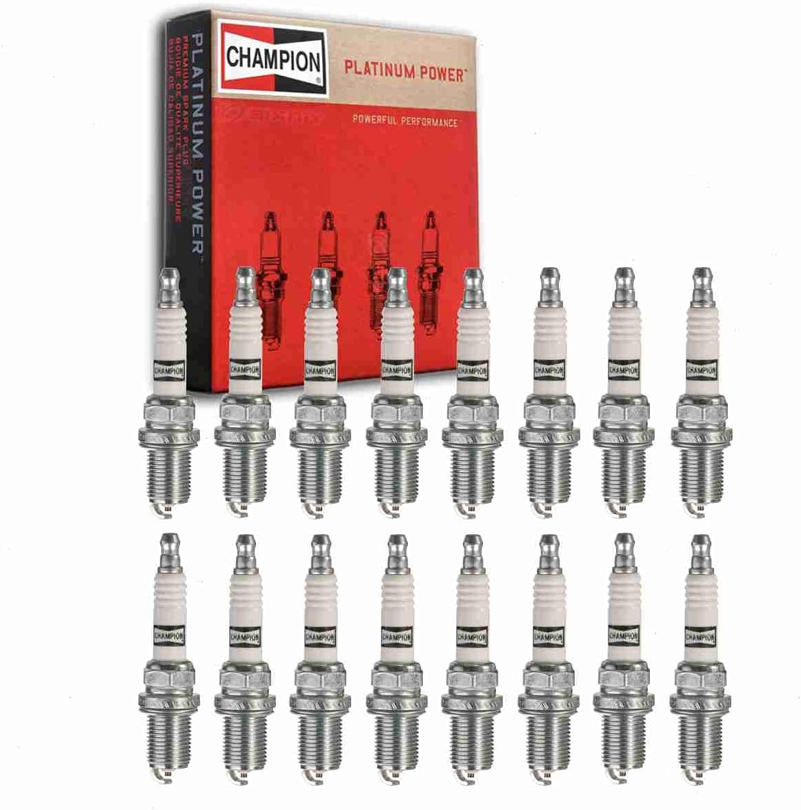 16 pc Champion Platinum Spark Plugs compatible with Mercedes-Benz ML430 4.3L V8 1999-2001