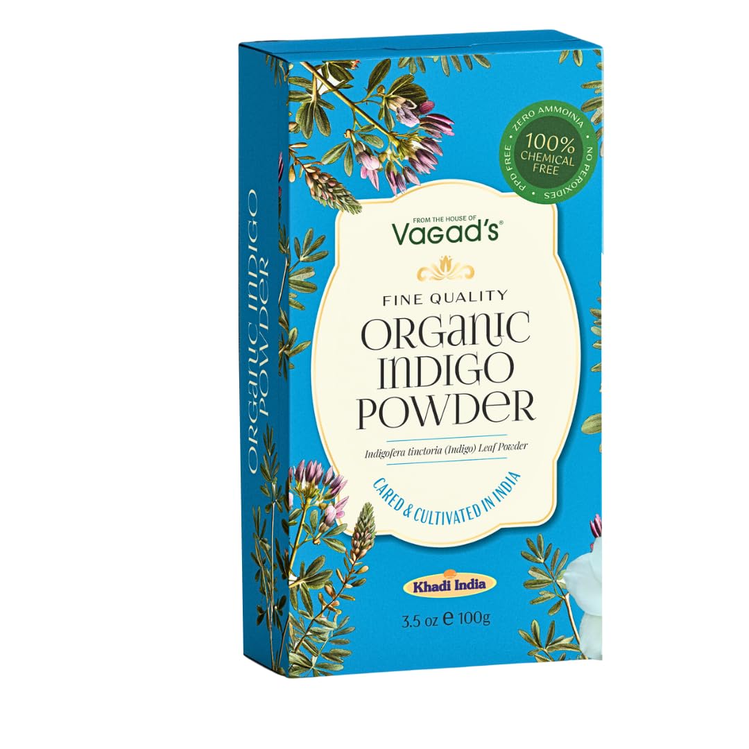 Organic Indigo Powder 100g | Indigofera Tinctoria Leaf Powder | Natural Hair Coloring | Suitable for Use with Henna | Herbal Hair Care Solution for Dark Hair Shades For Men & Women-image-32