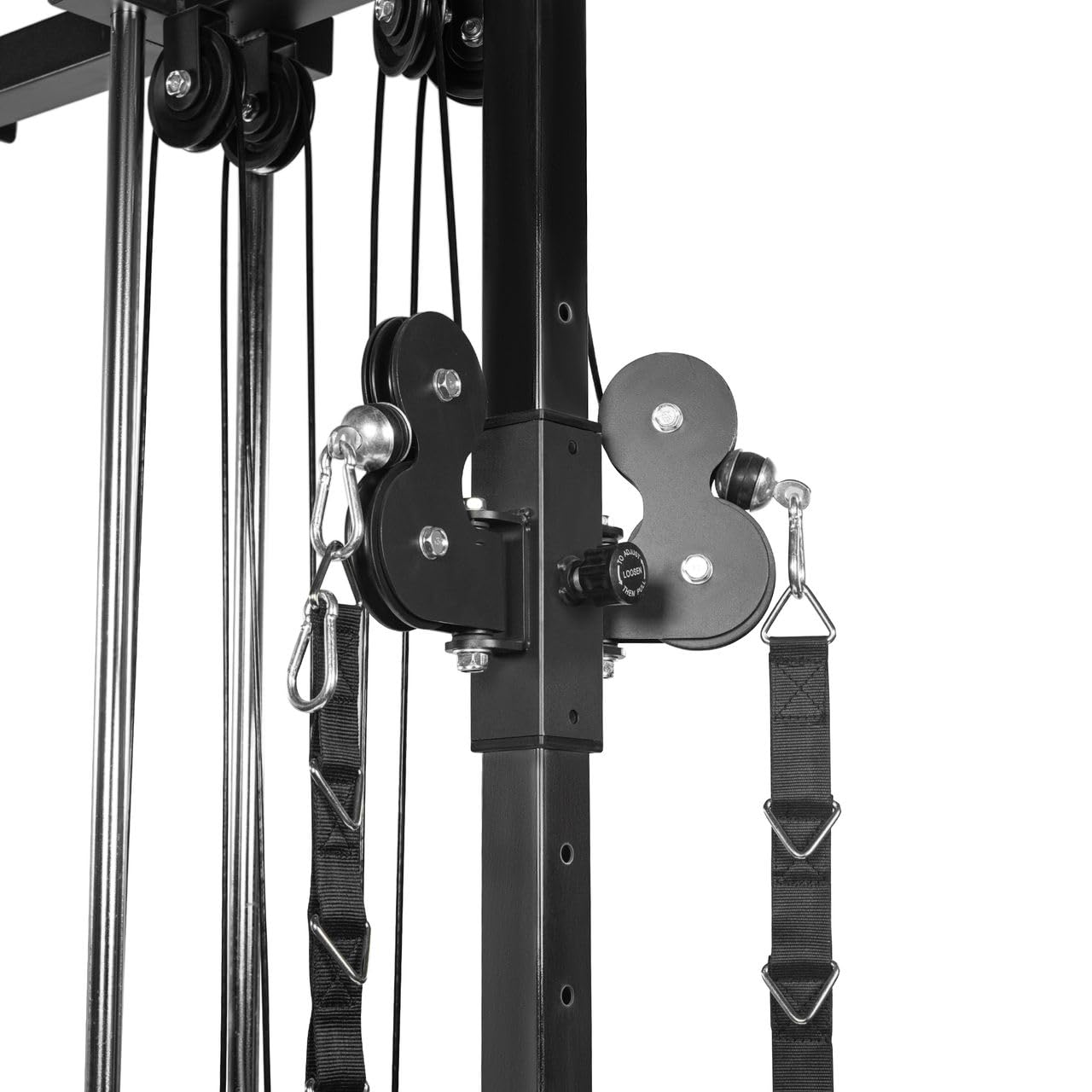 DIONE CW60 - Single Pulley - Cable Crossover - Mit 60KG Gewichten - Erweiterbar bis zu 90 kg - Wandbefestigung - Kabelzugturm - Latzugturm