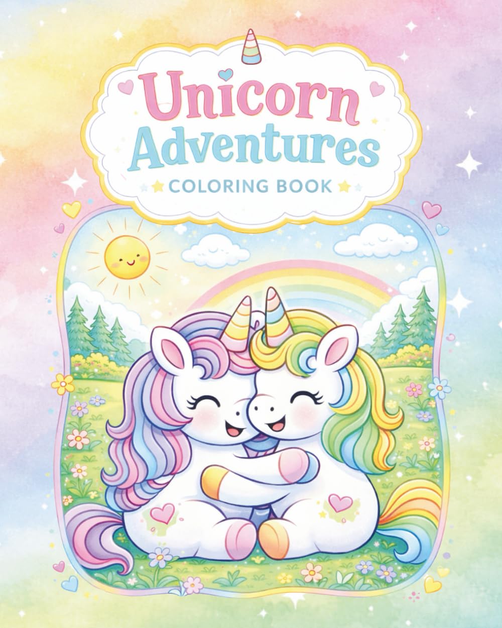 Unicorn Adventures Coloring Book: Cute & Magical Coloring Pages for Kids Ages 4–8