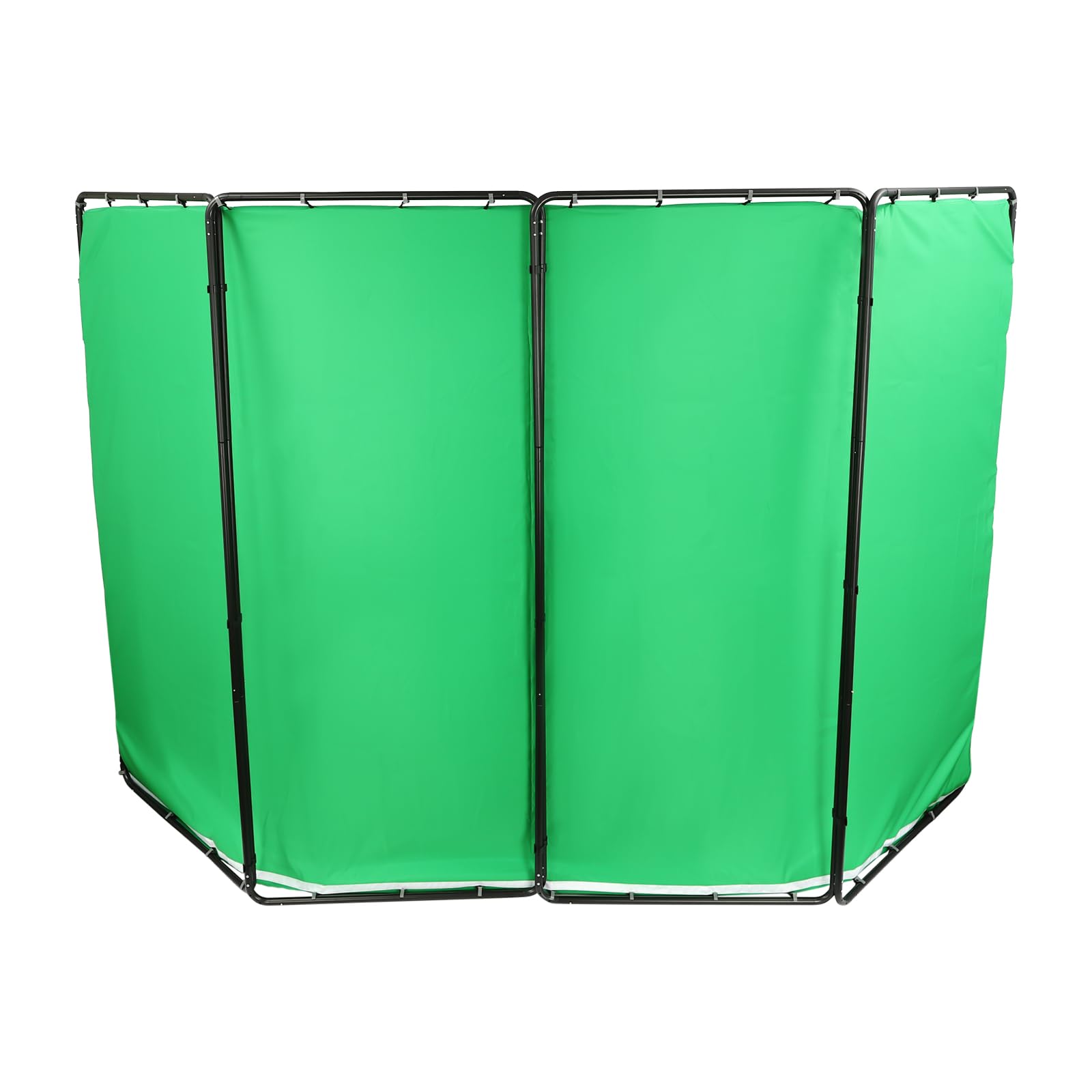 4 x 2,4 m, cornice per sfondo pieghevole a quattro campi, Chromakey, schermo verde portatile per fotografia, ritratti live streaming e produzione video, supporto per sfondo pieghevole stabile