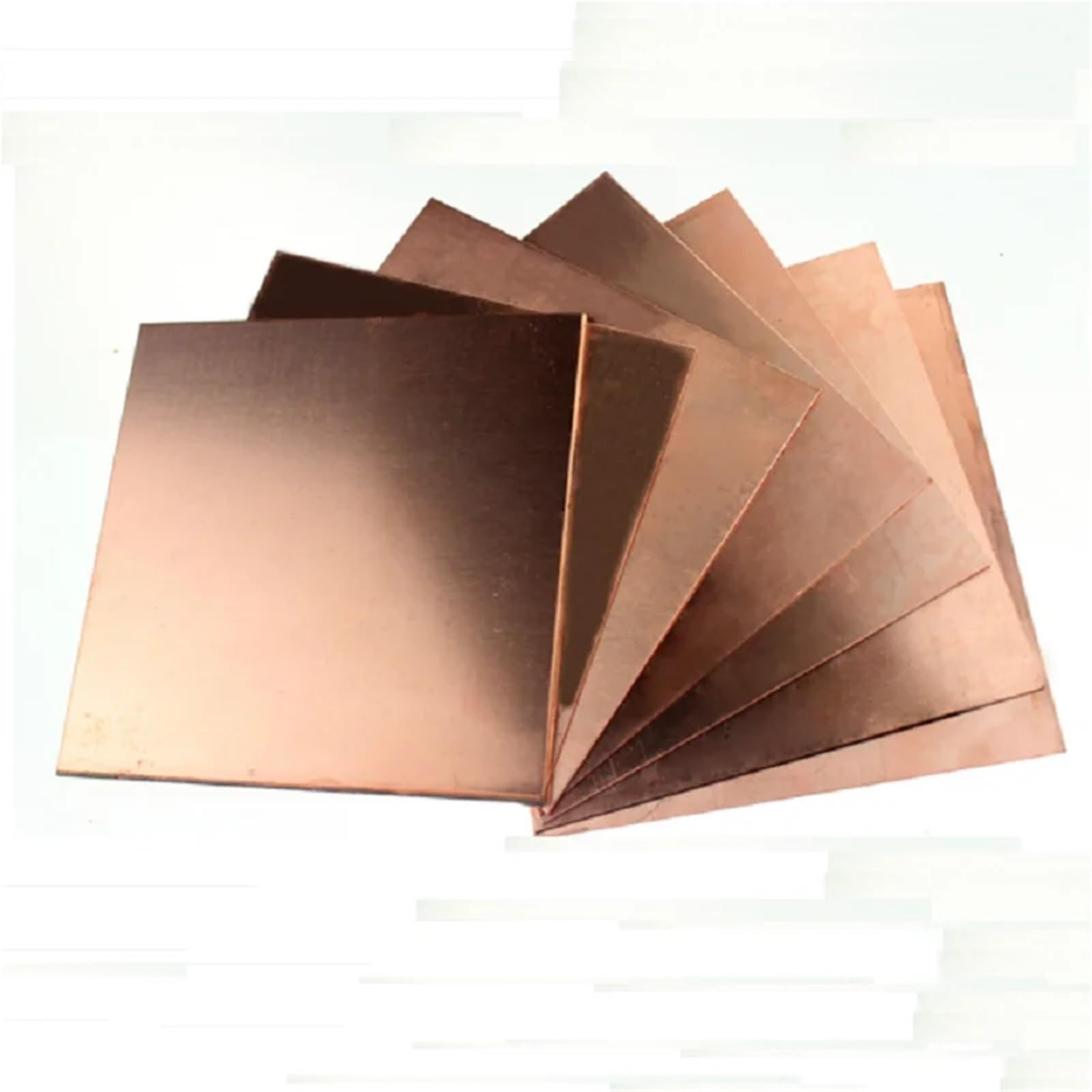 Placa de cobre metálica T2, láminas for proyectos bricolaje Adecuado para joyería y manualidades(1.2mm thick 2pcs,100X100mm)