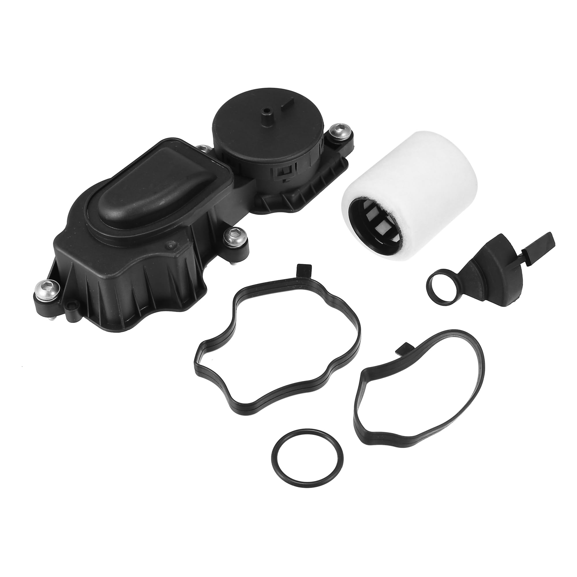 X AUTOHAUX Filtro Separador De Aceite Del Cárter Para Bmw Serie 3 98-13 1Pc | Para Bmw 1 E87 03-13, 5 E60 03-10, X3 E83 04, Material:Plástico Y Caucho, Color:Negro, Tamaño:21X8X6Cm, Oe:11127799367