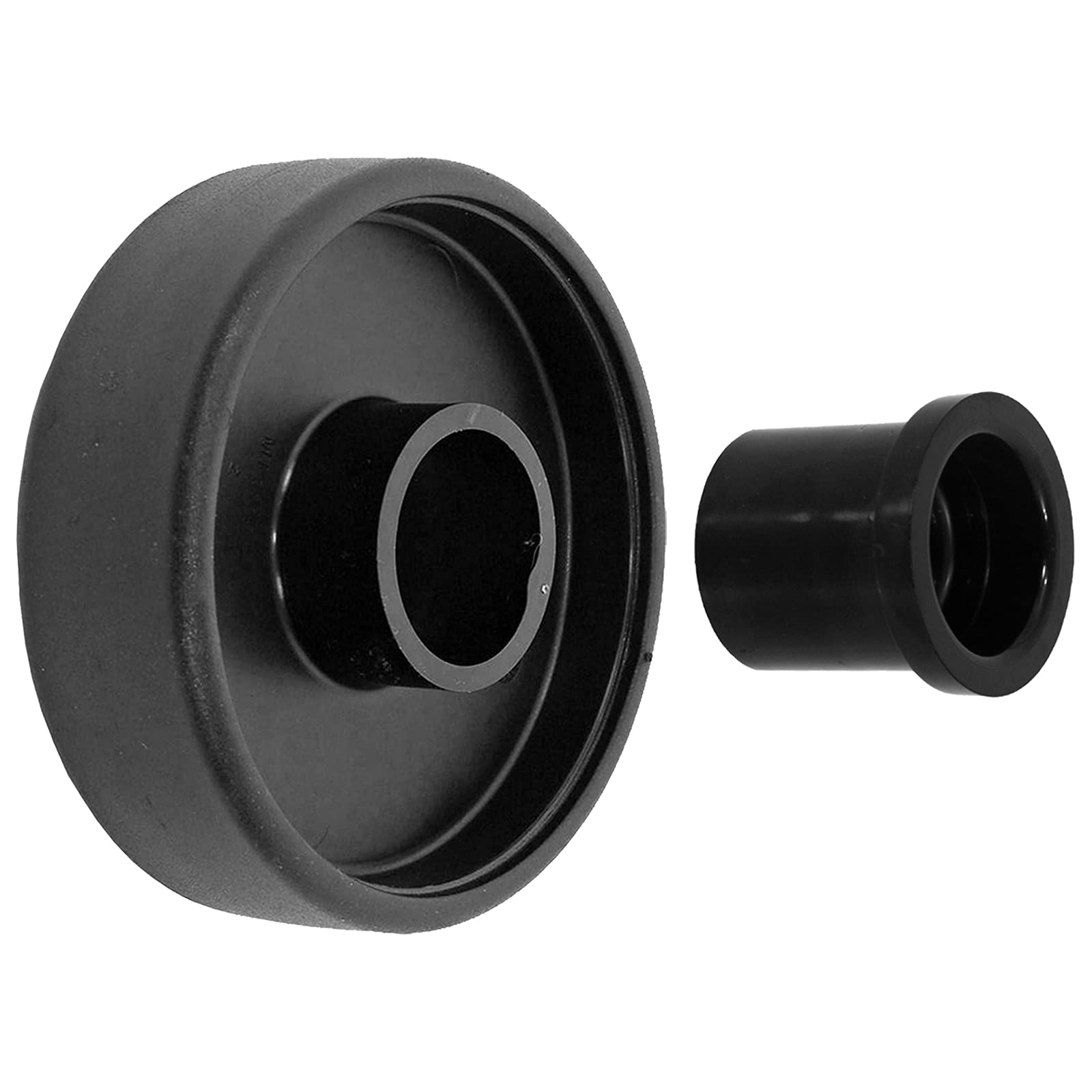 SPARES2GO 2 Shot Rear Wheel + Hub Compatible with Numatic Henry Hetty George James Vacuum Cleaner