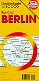  Falk Pläne, Rund um Berlin (Nr.1513): Straßenkarte. Mit Ortsverz. Maßst. 1 : 150.000 (Falk Atlanten)