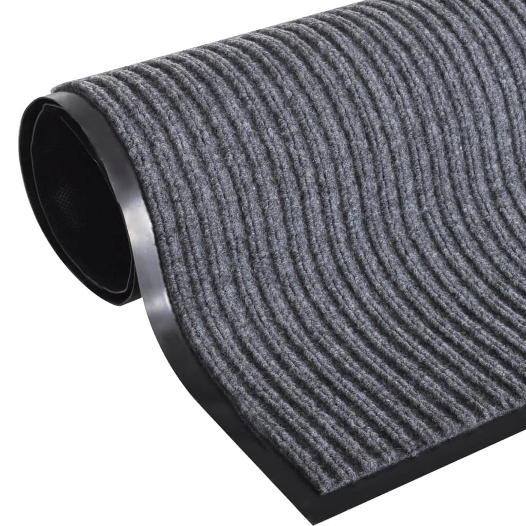 vidaXL Alfombra de Entrada Gris, 120 x 180 cm PVC