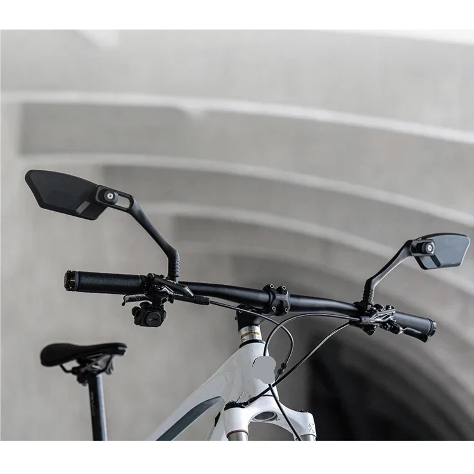 Lusterko rowerowe na kierownicę ze stali nierdzewnej, uniwersalne, szeroki kąt, regulacja 360°, akcesoria rowerowe, lusterko wsteczne