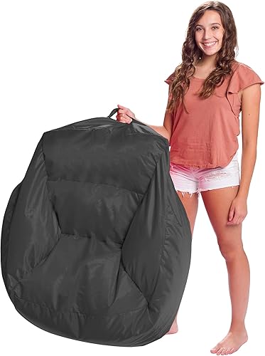 Miniatura 918 de Posh Creations Puf estructurado cómodo para jugar, leer y ver la televisión, Malibu Lounge, tela de lona para colorear, criaturas Criaturas de tela