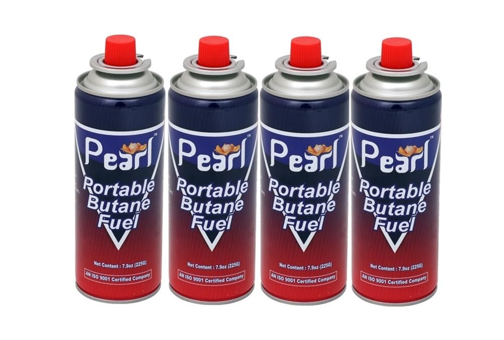 225g Pure Butane Gas Cartridges for Camping Stove, Portable High Pressure Refill Fuel for Welding Torch, Fogging Machine & Lighters, Non-Freeze Canisters (Pack of 4)-image-44
