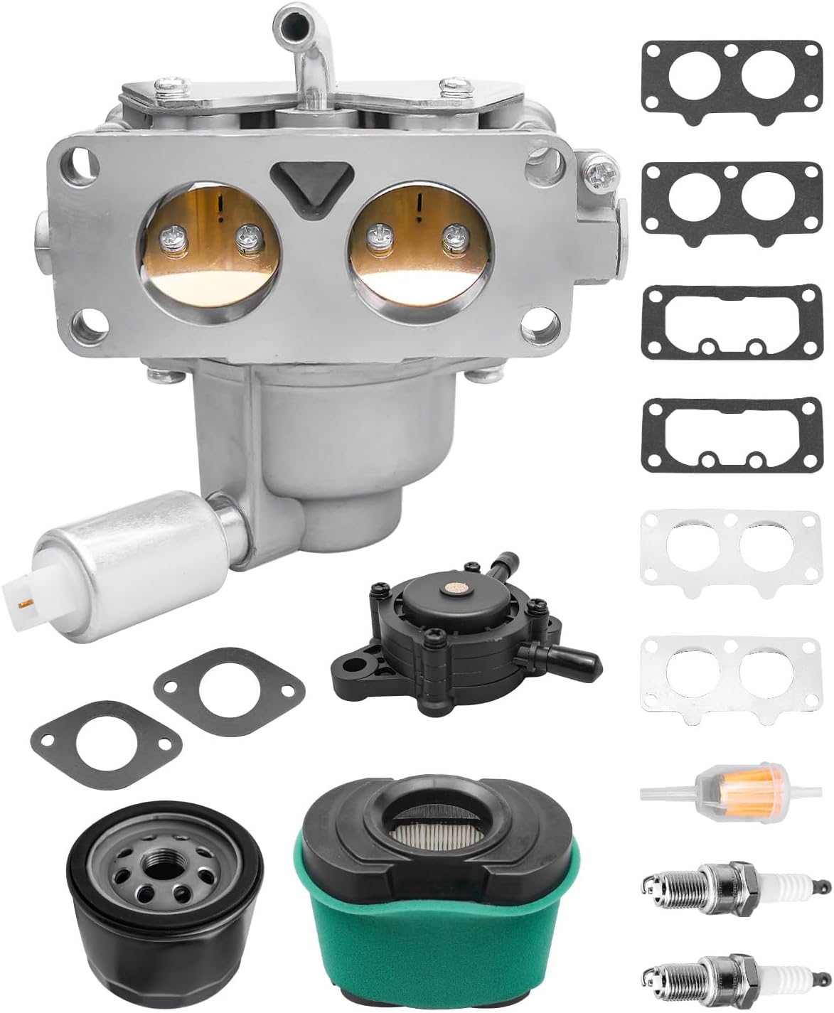 Carburetor Fit for John Deere Z525E 48" Zero-Turn Mower with B&S 724CC Engine, Lawn Tractor Carb Air Filter Tune Up Kit