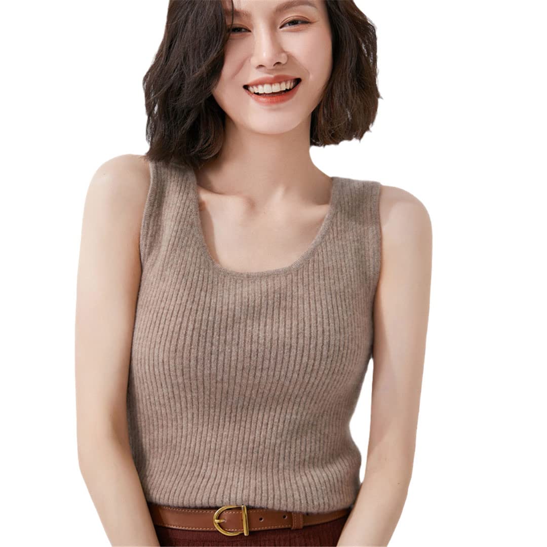 Amazon | 春夏 カシミヤ キャミソール レディース スリム シャツ 