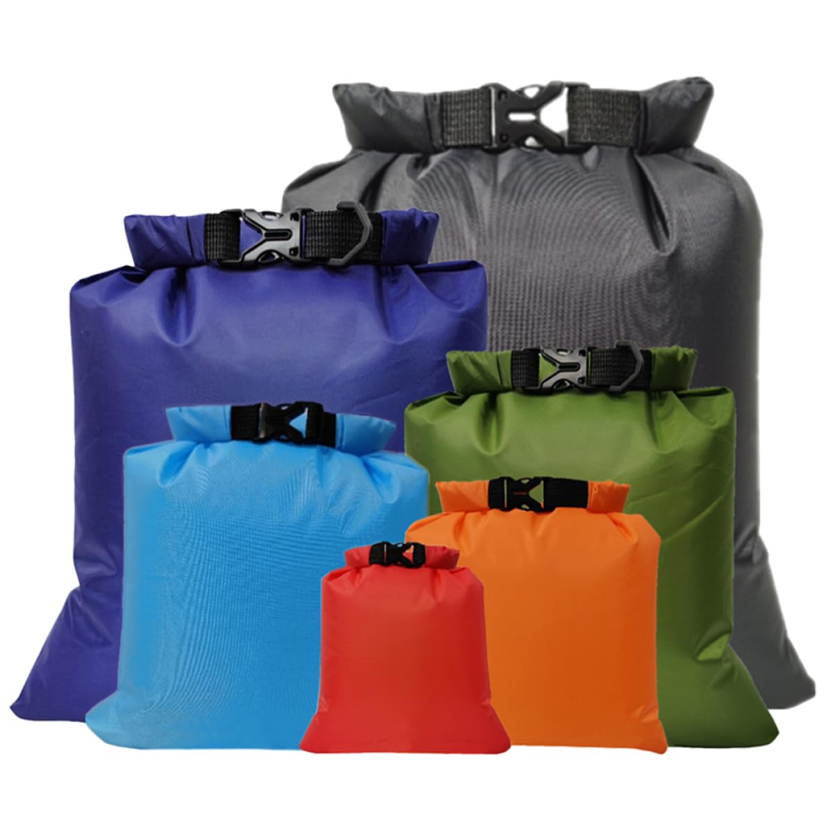 BESPORTBLE 12pezzi Sacchetti Impermeabili Per Attività Outdoor Borse Leggere Rafting Kayak e Organizzazione e Protezione