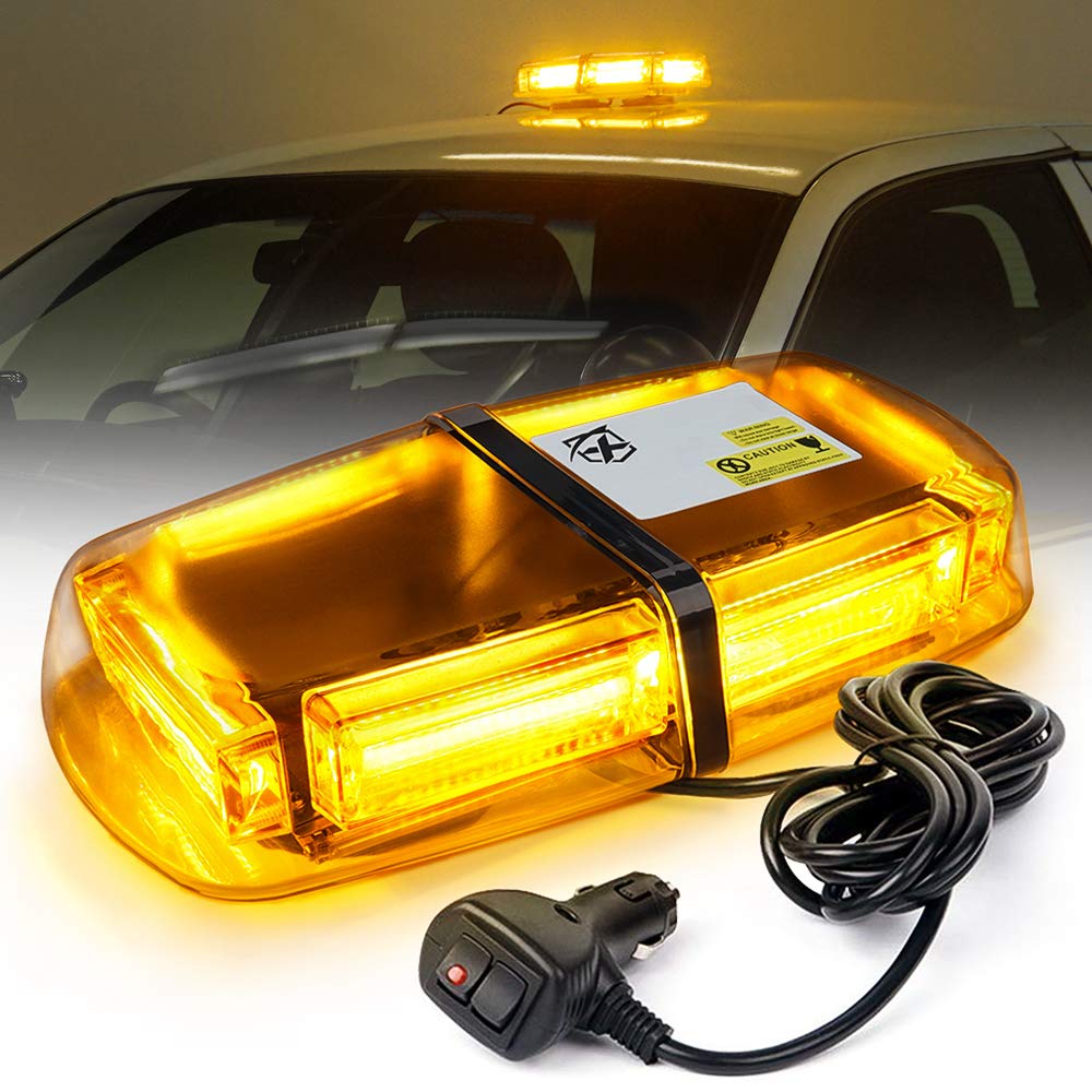 Buy Xprite Amber COB LED Rooftop Beacon Lights 12" Mini Strobe Light