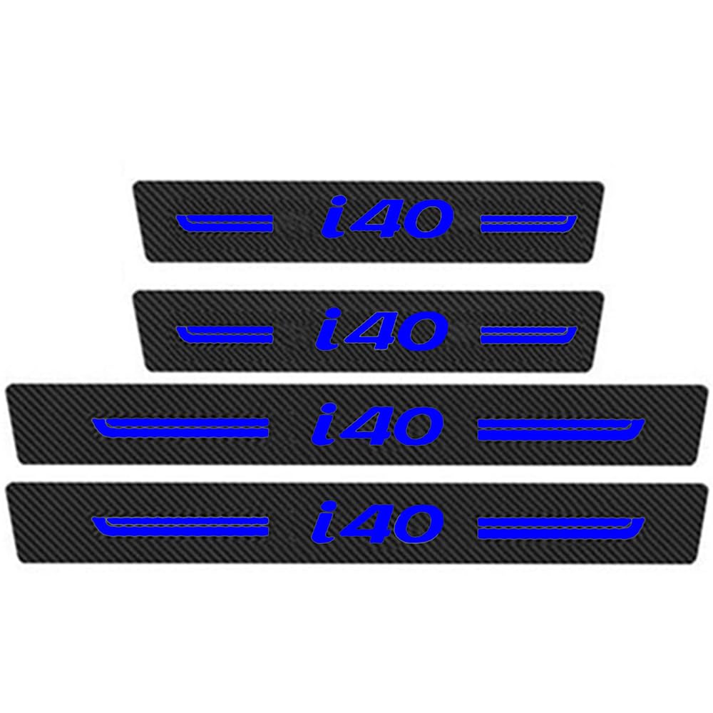 Sdyayfge C 4Pcs Kick Plates Ar Door Sill Protector,For Hyundai I40