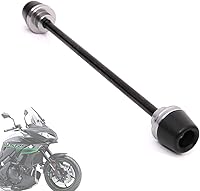 Vista 4 de MC MOTOPARTS Protector de choque compatible con KLZ 1000 2017-2018 de titanio para eje de rueda delantera