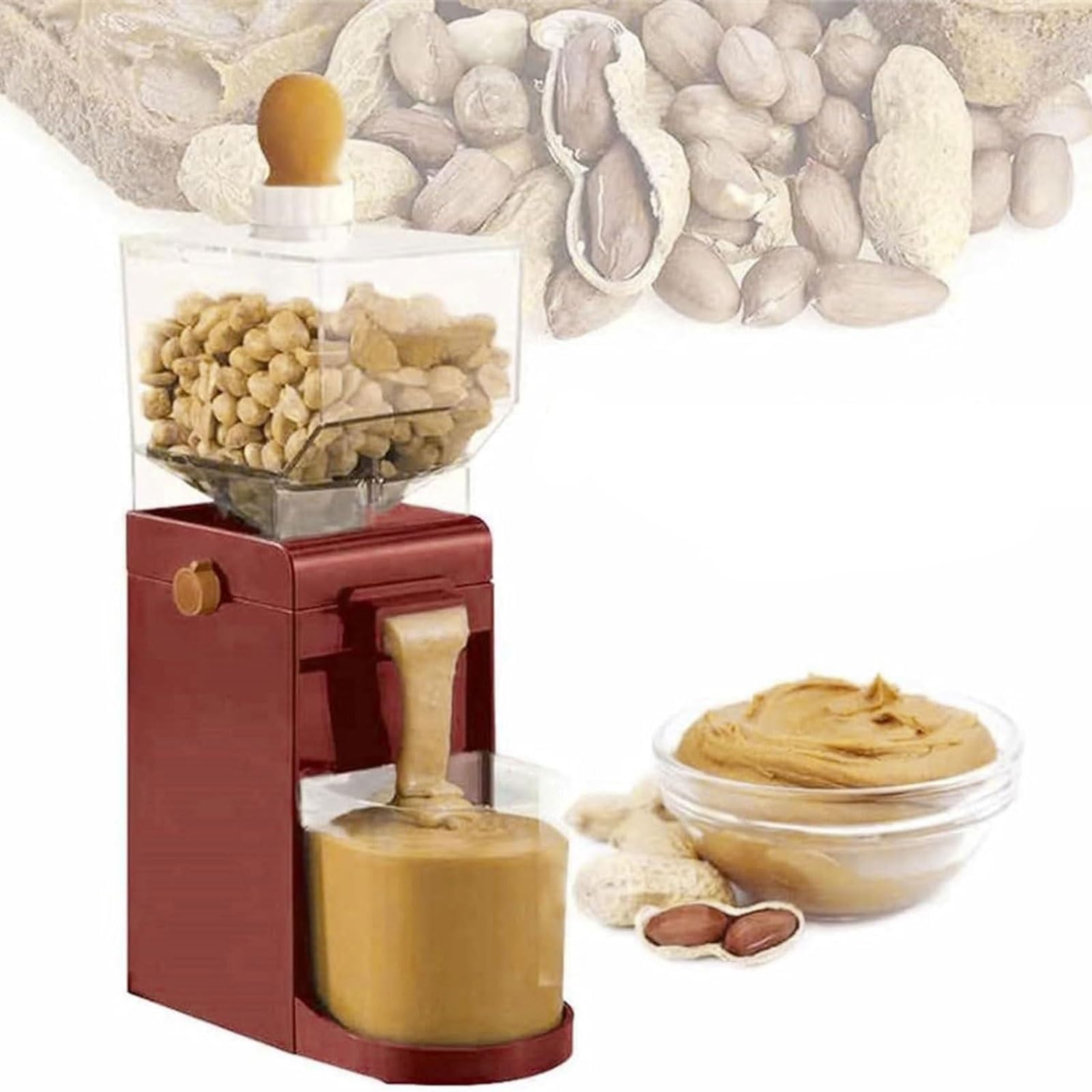 Eiwitany Electric Nut Grinder, Household Food Processor For Homemade Peanut Butter, For Grinding Peanuts, Cashews And Various Nuts