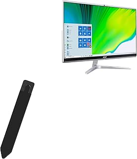BoxWave Stylus Pouch Compatible with Acer Aspire C24 (C24-1651) - Stylus PortaPouch, Stylus Holder Carrier Portable Self-Adhesive for Acer Aspire C24 (C24-1651) - Jet Black